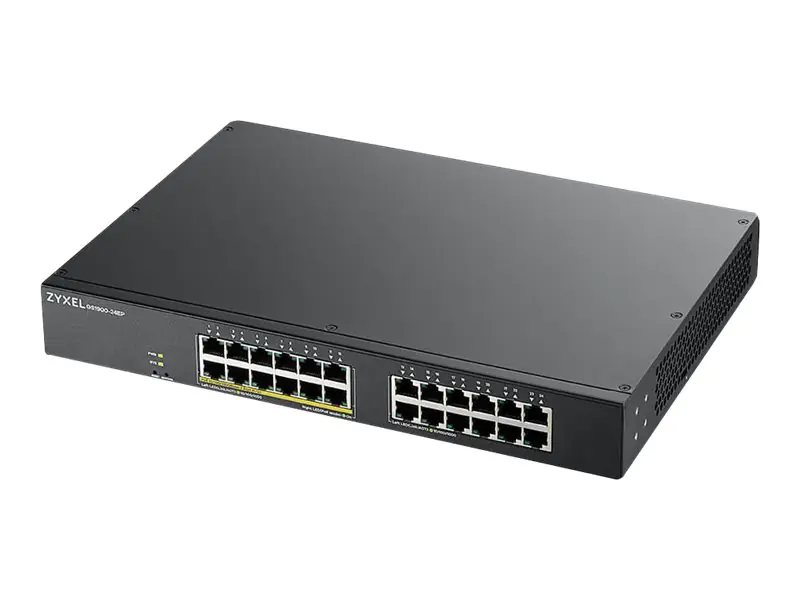 ZyXEL GS1900-24EP - Switch - Smart - 24 x 10/100/1000 (12 PoE) - GS1900-24EP-EU0101F