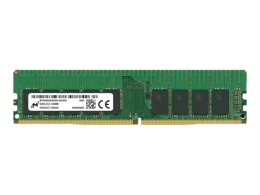 Micron - DDR4 - Modul - 16 GB - DIMM 288-PIN - 3200 MHz / PC4-25600 - CL22 - 1.2 V - ungepuffert - ECC
