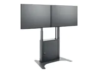 HAGOR Lift Pro Light Dual - Aufstellung - Side-by-Side - für 2 LCD-Displays - Schwarz - Bildschirmgröße: 117-165 cm (46"-65") - Montageschnittstelle: bis zu 800 x 600 mm - Bodenaufstellung