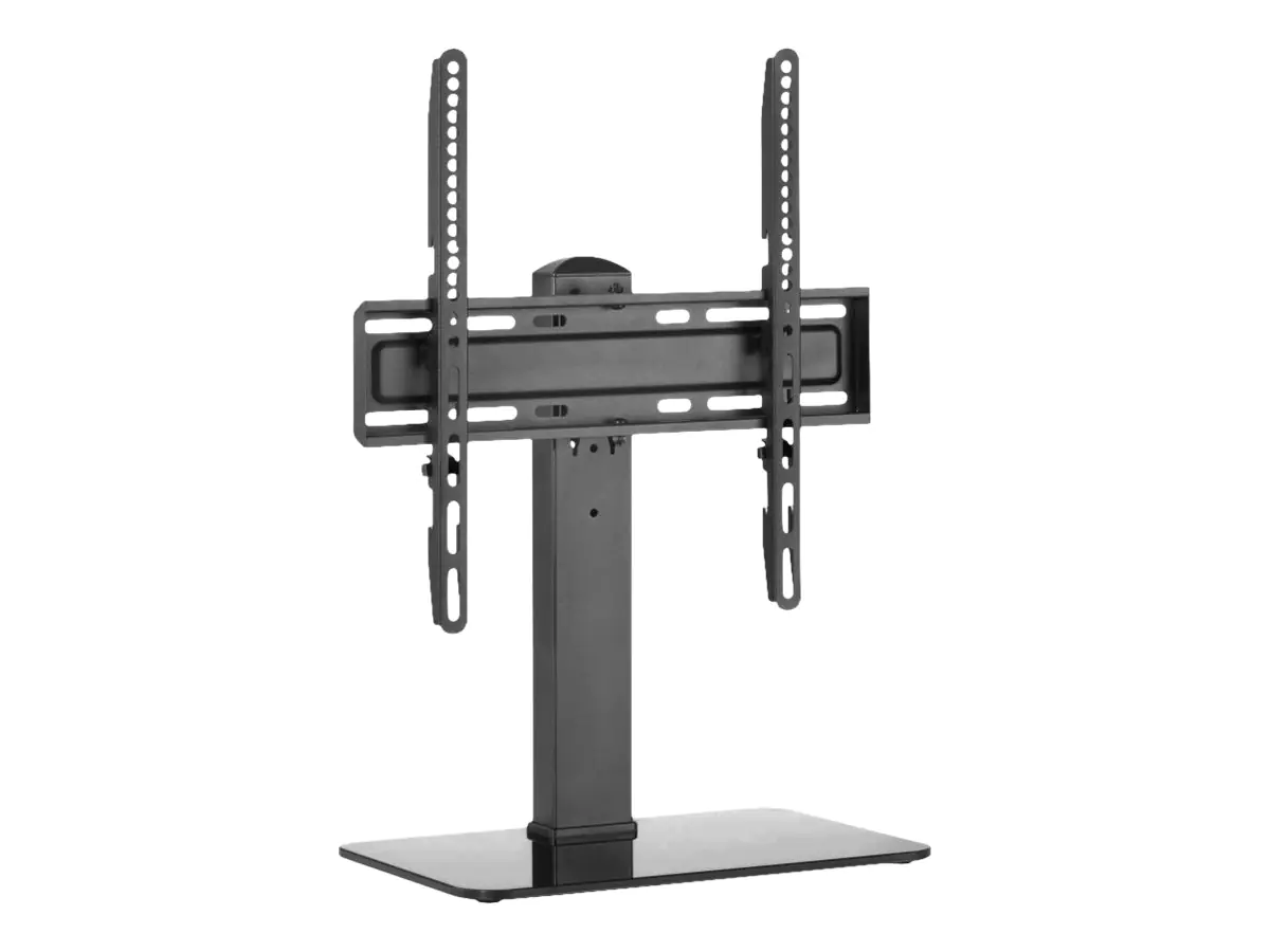 equip - Aufstellung - für LCD-TV / gekrümmter LCD-TV - universal - Kunststoff, stainless steel, Glas - Schwarz - Bildschirmgröße: 81.3-139.7 cm (32"-55") - Schreibtisch