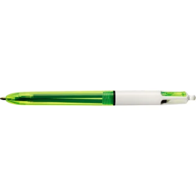 BIC Vierfarbkugelschreiber 4Colours Fluo 982868 bl/sw/rt/neon.ge