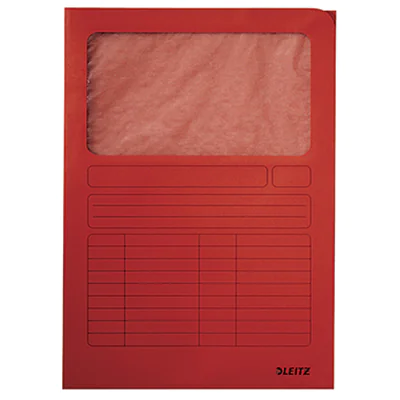 Leitz Sichtmappe DIN A4 160g/m² Manilakarton, recycelt rot 100 St./Pack.