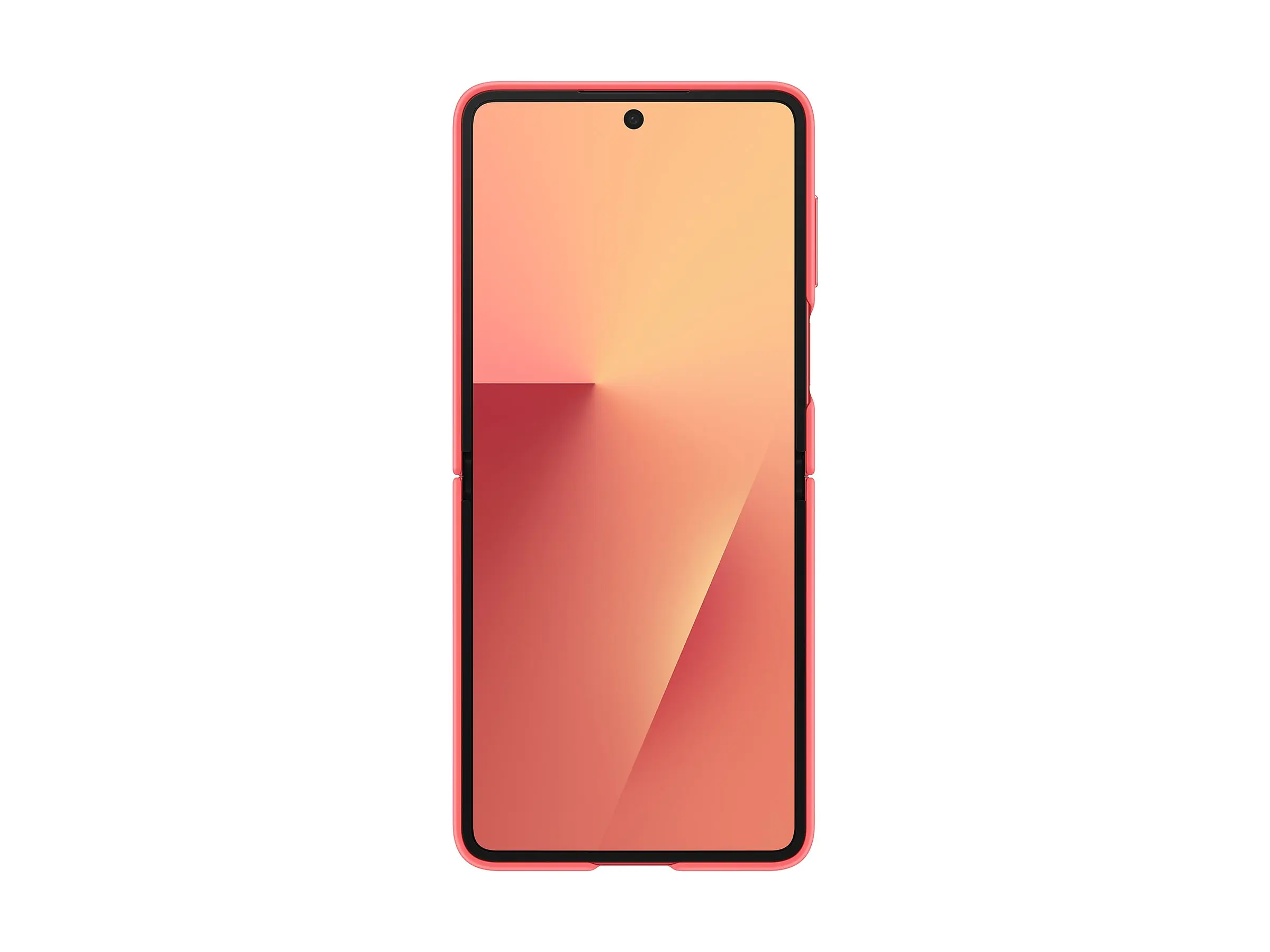 Samsung EF-PF766 - Hintere Abdeckung für Mobiltelefon - mit Ring - Silikon - korallefarben