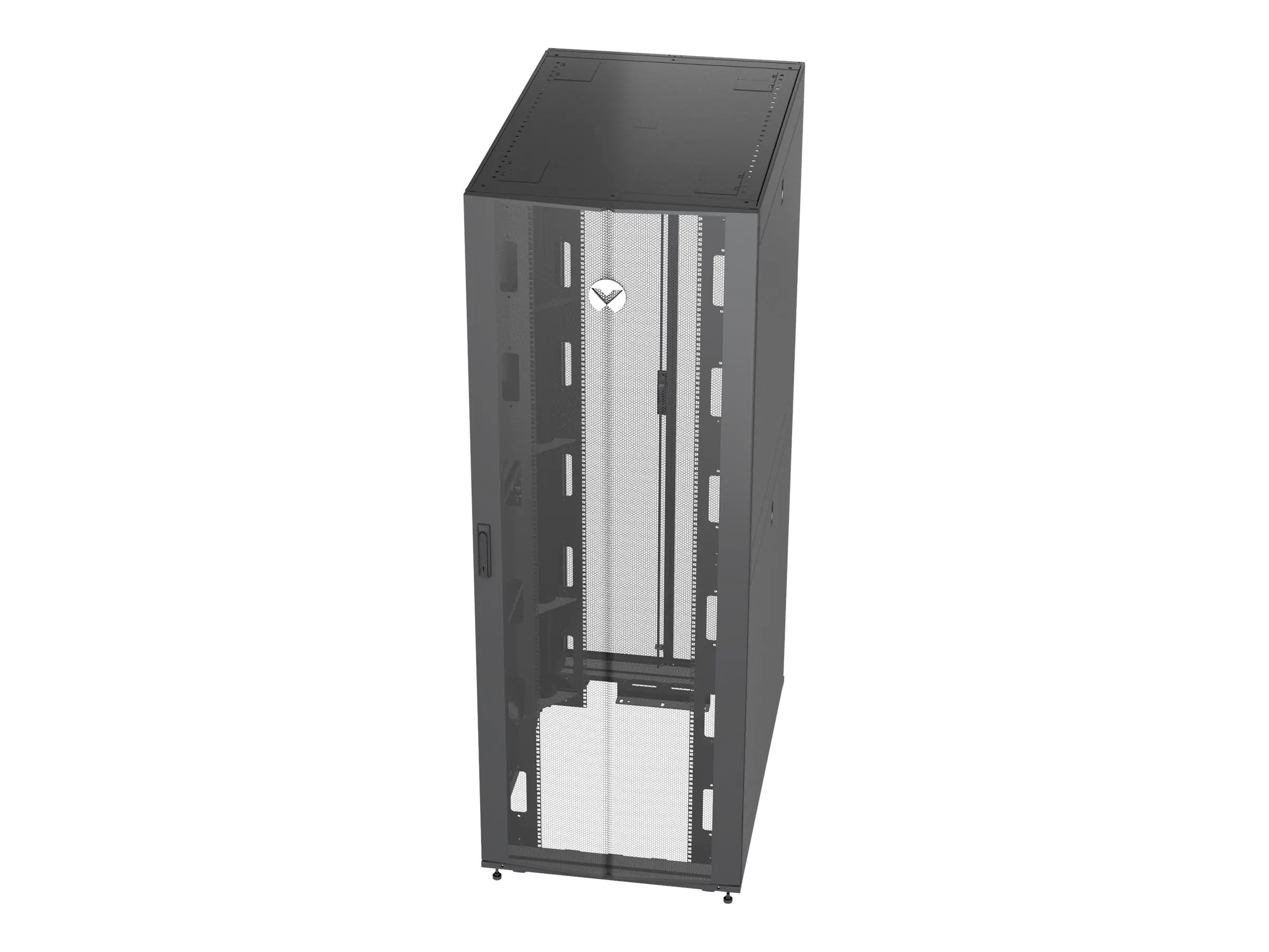 Vertiv VR - Schrank Netzwerkschrank - Schwarz, RAL 7021 - 48U - 48.3 cm (19") VR3357