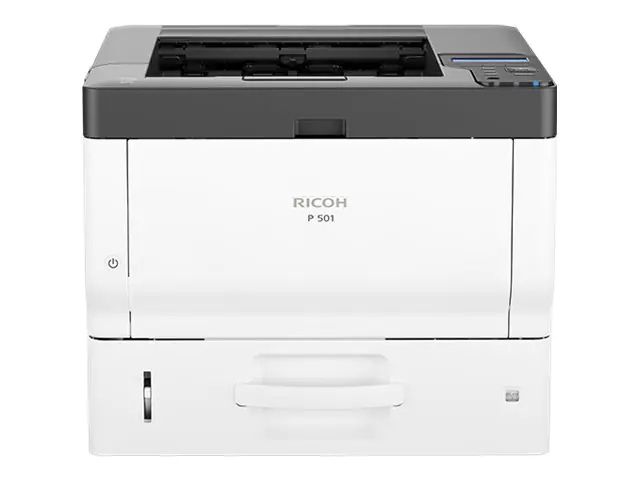 Ricoh P 501 - Drucker - s/w - Duplex - LED - A4 - 1200 x 1200 dpi - bis zu 43 Seiten/Min. - Kapazität: 600 Blätter - USB 2.0, Gigabit LAN, USB 2.0-Host