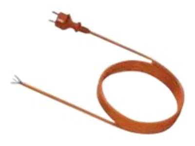 Bachmann - Stromkabel - CEE 7/7 (M) gerade zu ohne Stecker 30 mm abisoliert - 250 V - 16 A - 5 m - geformt - orange