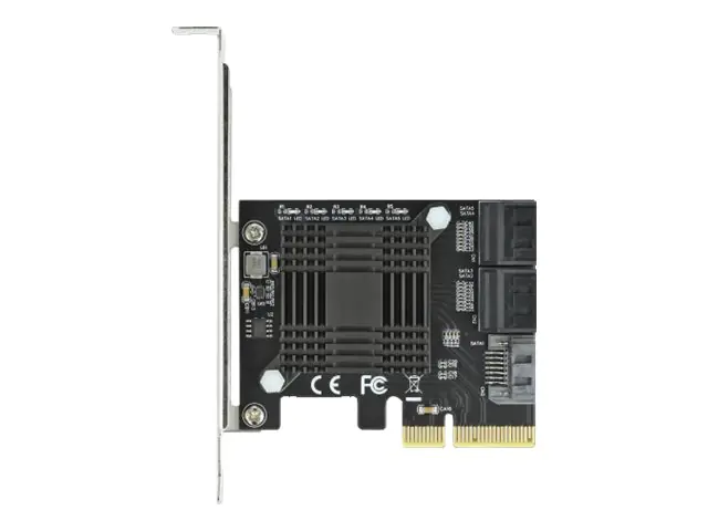 Delock 5 port SATA PCI Express x4 Card - Low Profile Form Factor - Speicher-Controller - SATA 6Gb/s - Low-Profile - PCIe 3.0 x4