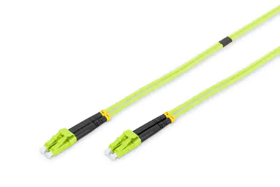 Digitus Professional - Patch-Kabel - LC Multi-Mode (M) bis LC Multi-Mode (M) - 1 m - Glasfaser - Duplex - 50/125 Mikrometer - OM5 - geschirmt, halogenfrei - Spring Green