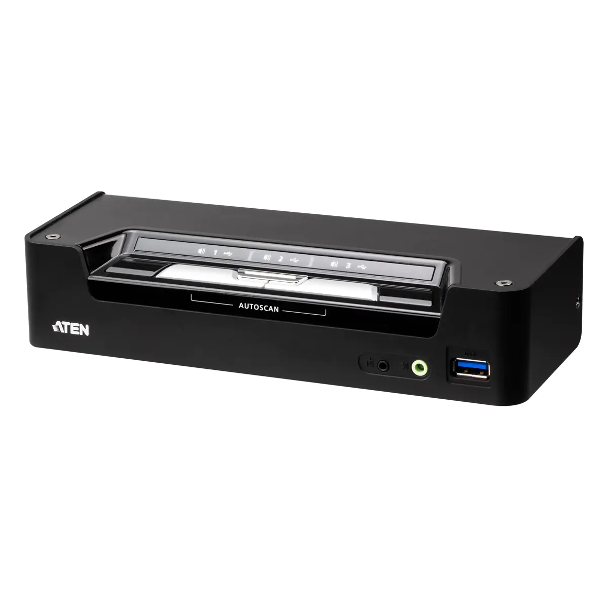 ATEN CS1953 USB-C DisplayPort Hybrid KVM - KVM-Umschalter - 3-Port