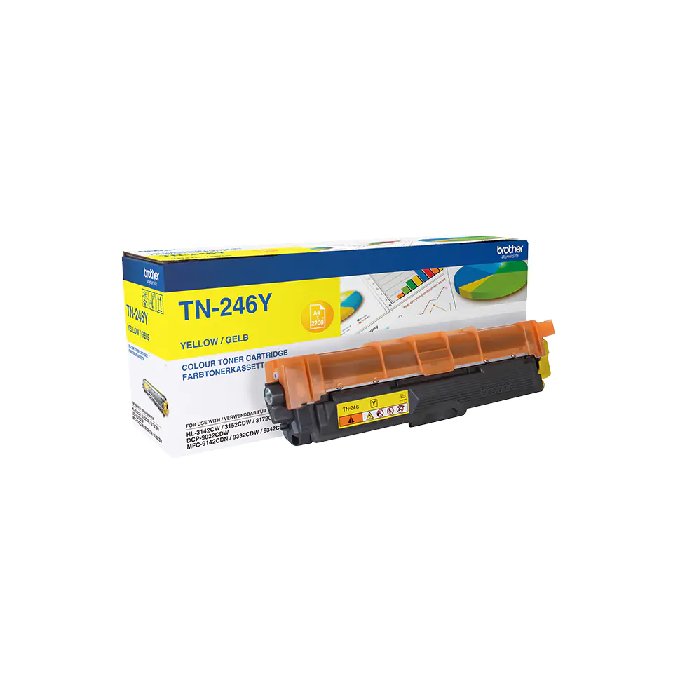 Brother TN246Y - Gelb - Original - Tonerpatrone - für Brother DCP-9017, DCP-9022, HL-3142, HL-3152, HL-3172, MFC-9142, MFC-9332, MFC-9342