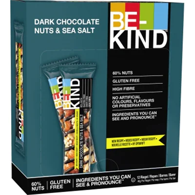 BE-KIND Nussriegel NUTS SEA SALT DARK 12 x 40 g/Pack.