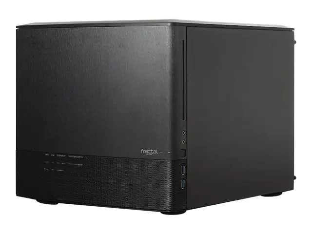 Fractal Design Node 804 - Tower - micro ATX - Seitenteil mit Fenster - keine Spannungsversorgung - Gebürstetes Aluminium / Schwarz - USB/Audio