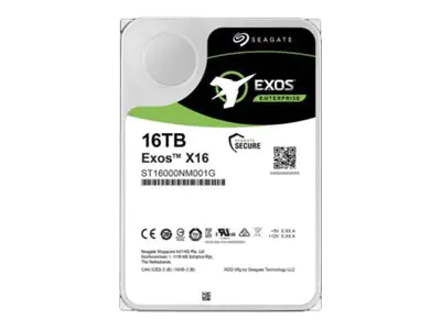 Seagate Exos X16 ST16000NM001G - Festplatte - 16 TB - intern - SATA 6Gb/s - 7200 rpm - Puffer: 256 MB