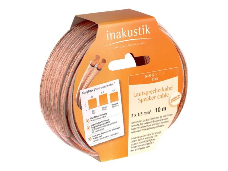 in-akustik Star LS-Reels - Bulk-Lautsprecherkabel - 2.5 mm² - 10 m