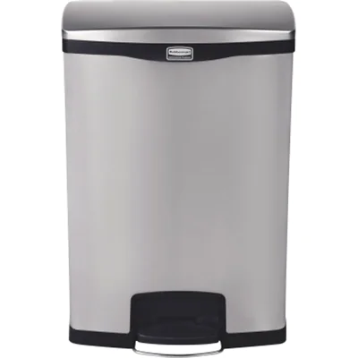 Rubbermaid Tretabfalleimer Slim Jim 1901999 Metall 90l