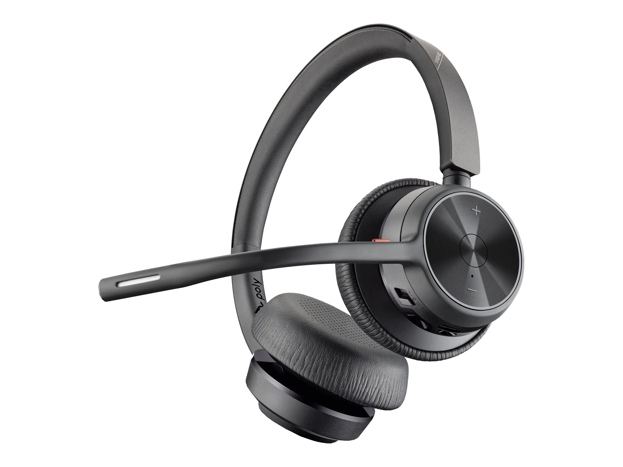 Poly Voyager 4320-M - Headset - On-Ear - Bluetooth - kabellos, kabelgebunden - Adapter USB-A via Bluetooth - Schwarz - Zertifiziert für Microsoft Teams, Zoom Certified