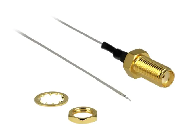 Delock - Antennenkabel - SMA (W) bis ohne Stecker - 94.8 cm - Koax - Grau