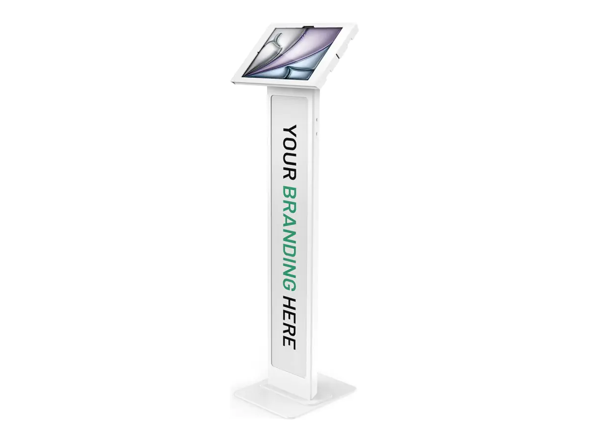 Compulocks iPad Air M2 & M3 13", Apex Enclosure Brandable Floor Stand - White - Aufstellung - für