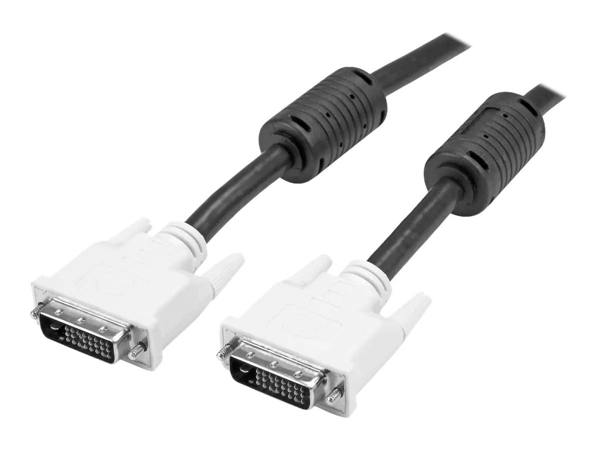StarTech DVI-D Dual Link Kabel 5m (Stecker/Stecker) - DVI 24+1 Pin Monitorkabel Dual Link - DVI Anschlusskabel mit Ferritkernen - DVI-Kabel - Dual Link - DVI-D (M) zu DVI-D (M) - 5 m