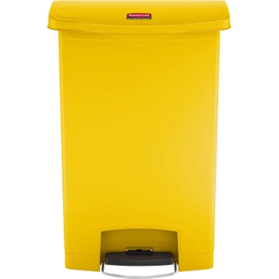 Rubbermaid Tretabfalleimer Slim Jim 1883579 Kunststoff 90l gelb
