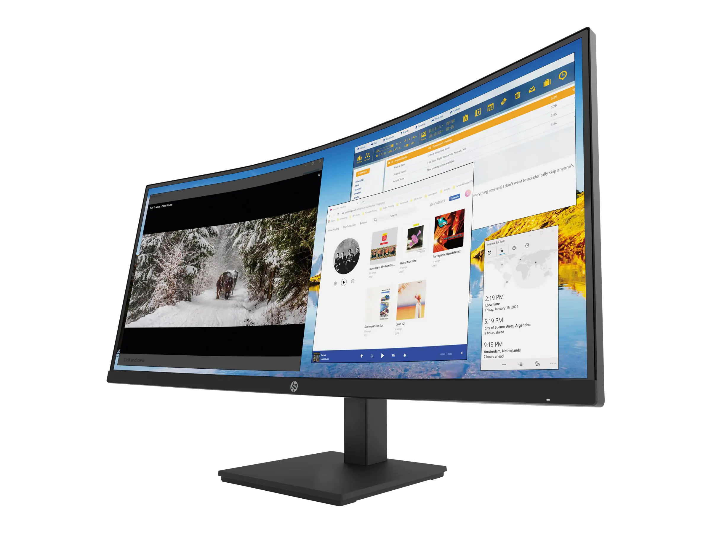 HP M34d - LED-Monitor - gebogen - 86.36 cm (34")