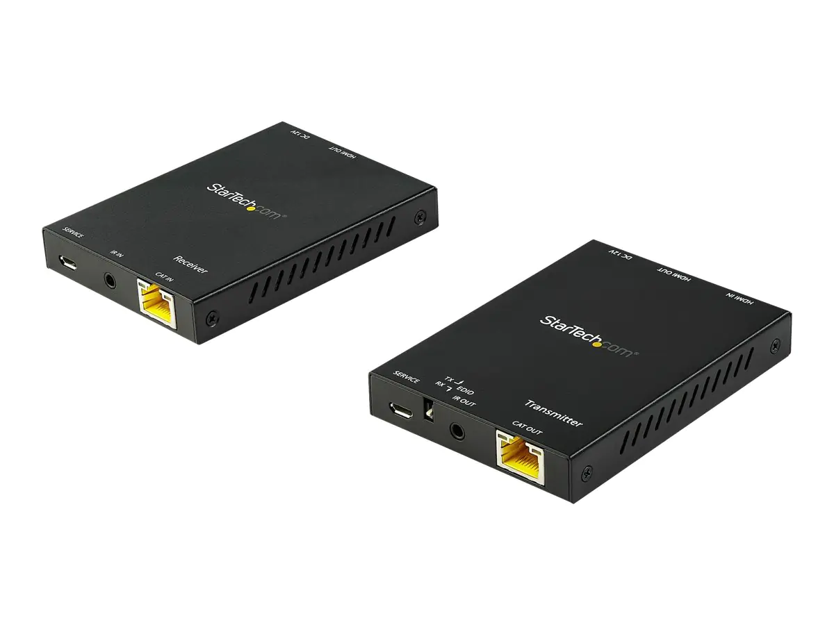 StarTech HDMI über CAT6-Extender-Set - 4K 60Hz - Balun - bis 50 m - HDR - 4: 4: 4 - 7.1 Audio-Unterstützung (ST121HD20V) - Erweiterung für Video/Audio - HDMI - über CAT 6 - bis zu 50 m