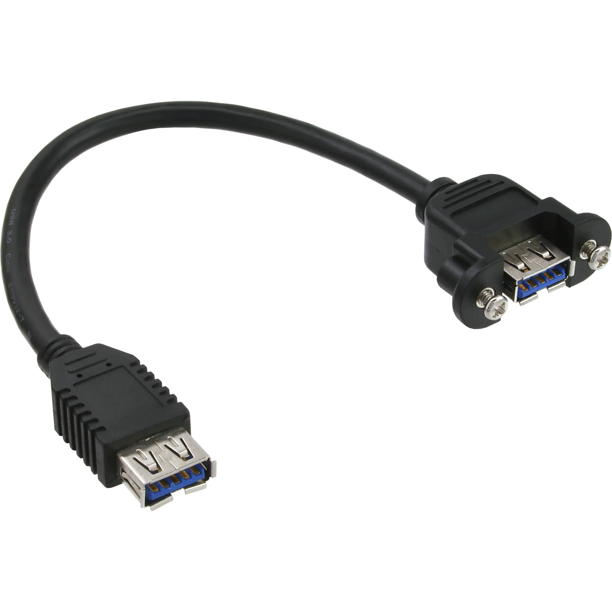 InLine - Gender Changer USB - USB Typ A (W) zu USB Typ A (W) - 20 cm - Schwarz