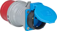 Brennenstuhl 1081690 - 230 V - 16 A - Blau - Grau - Rot - Kunststoff - IP44 - 65 mm