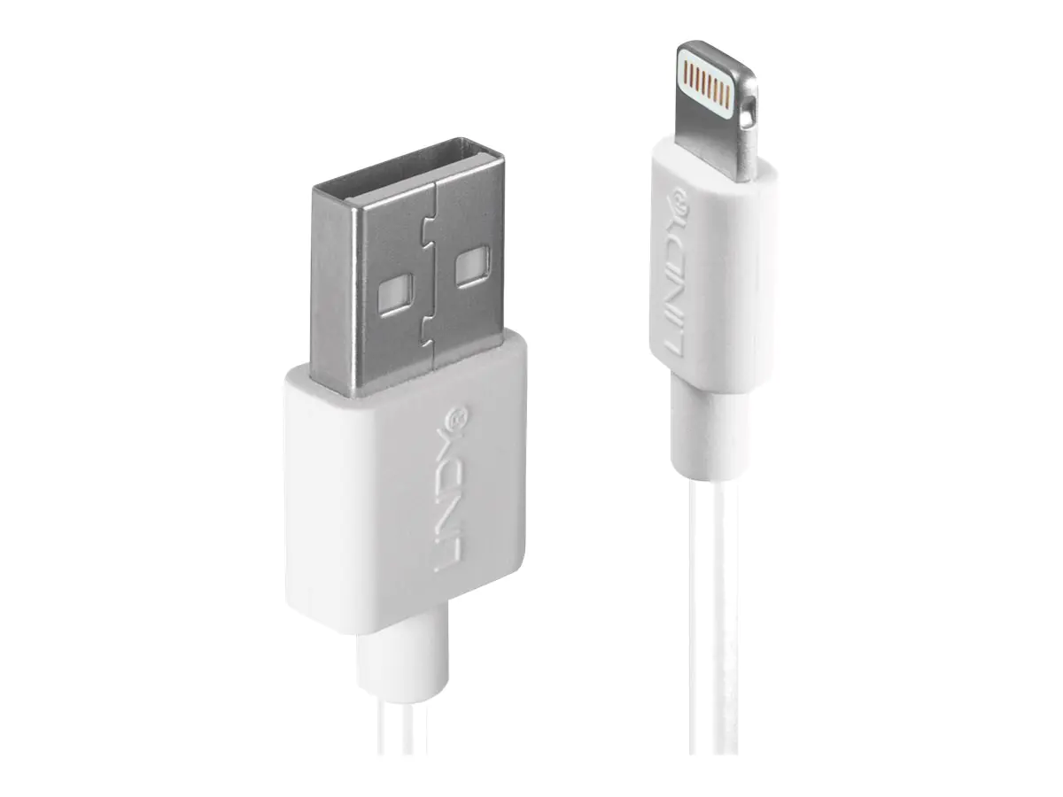 Lindy - Lightning-Kabel - Lightning (M) bis USB (M) - 50 cm - weiß - halogenfrei - für Apple iPad/iPhone/iPod (Lightning)