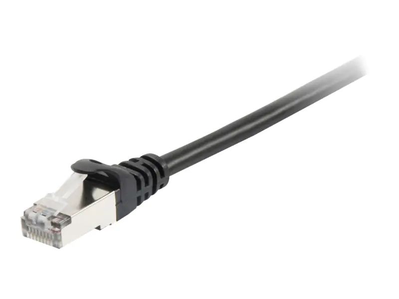 equip - Patch-Kabel - RJ-45 (M) zu RJ-45 (M) - 3 m - SFTP, PiMF - CAT 6a - geformt, verseilt - Schwarz