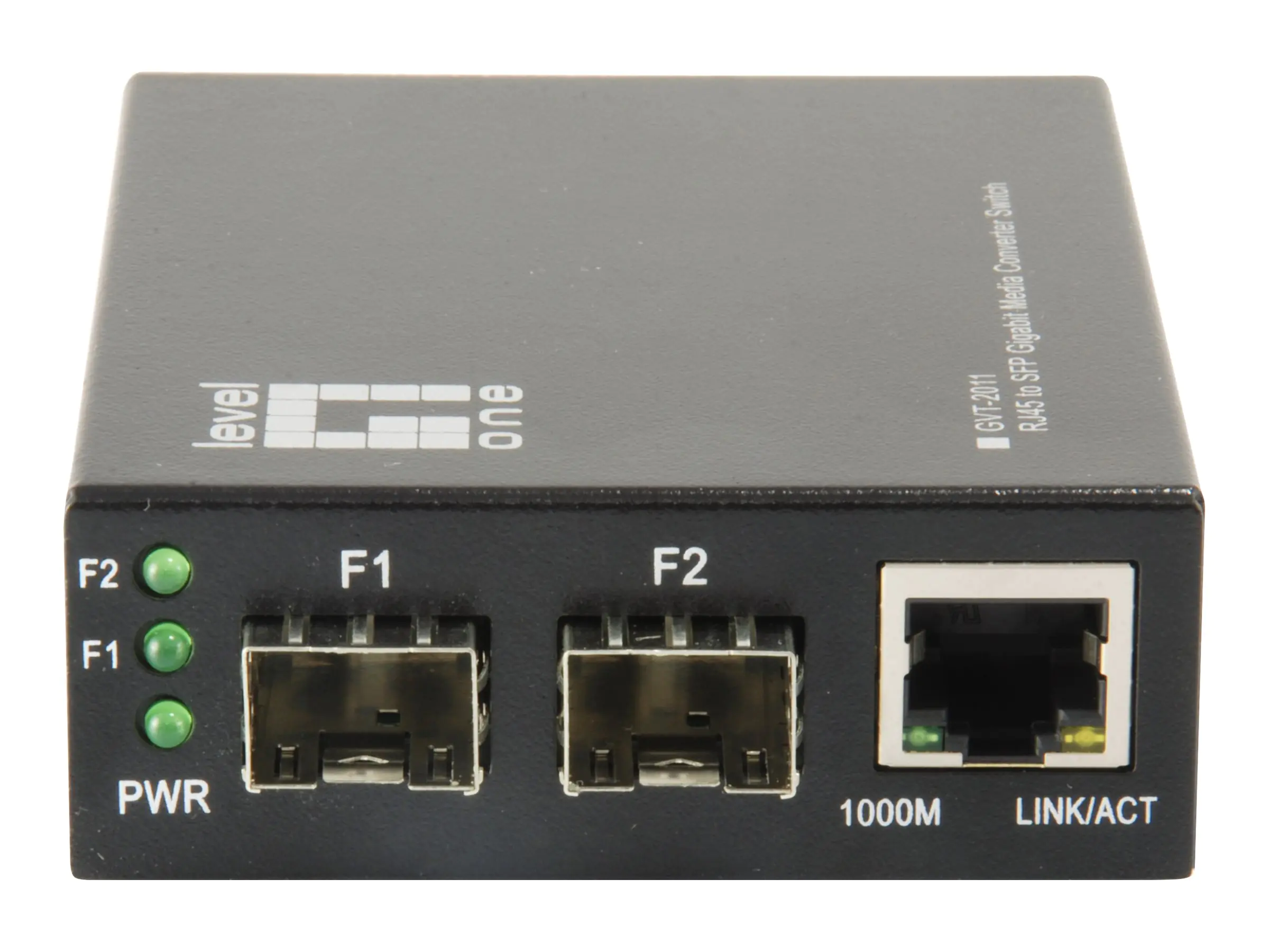 LevelOne GVT-2011 - Medienkonverter - 1GbE - 10Base-T, 100Base-TX, 1000Base-T, 1000Base-X - RJ-45 / SFP (mini-GBIC)