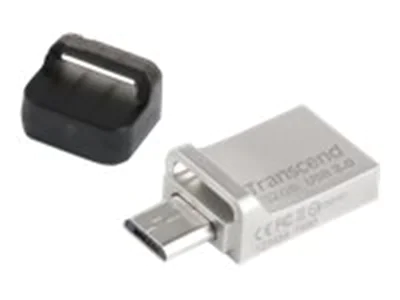 Transcend JetFlash 880 - USB-Flash-Laufwerk - 32 GB - USB 3.0 / micro USB - Silber