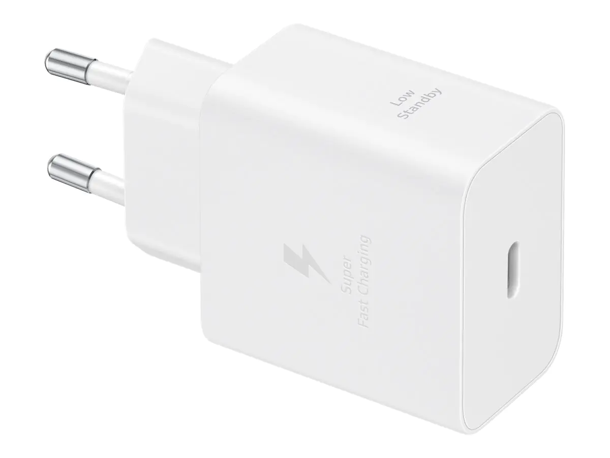 Samsung Schnellladegerät 45W Power ohne Kabel EP-T4511, White NEU - EP-T4511NWEGEU