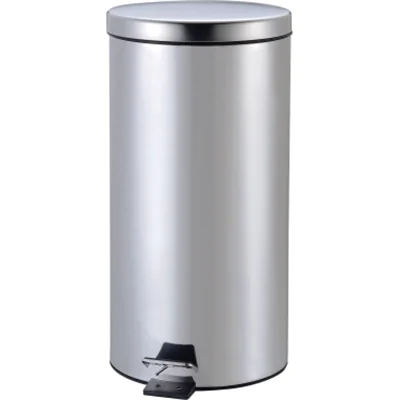 ZWINGO Tretabfalleimer Z2300300 20l Stahl rund Edelstahl