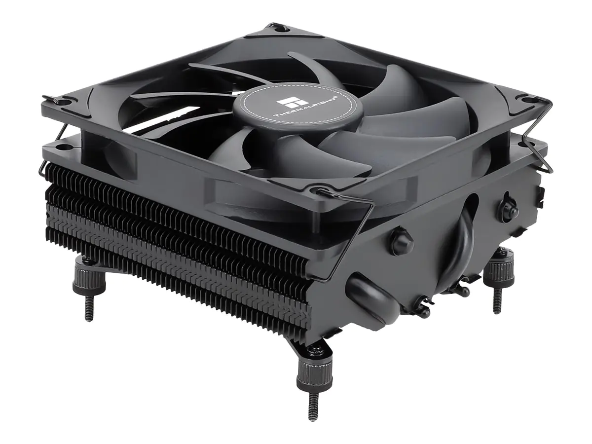 Thermalright AXP90-X47 BLACK - Prozessor-Luftkühler - (für: AM4, LGA1200, LGA1700, AM5, LGA115x Socket) - Nickelbeschichtete Kupferbasis - 92 mm - Schwarz