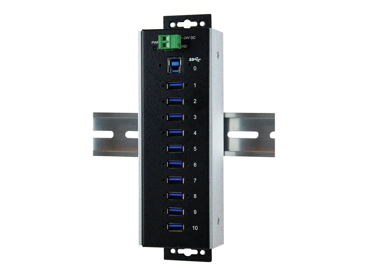 Exsys EX-1110HMVS-WT - Hub - 10 x USB 3.1 Gen