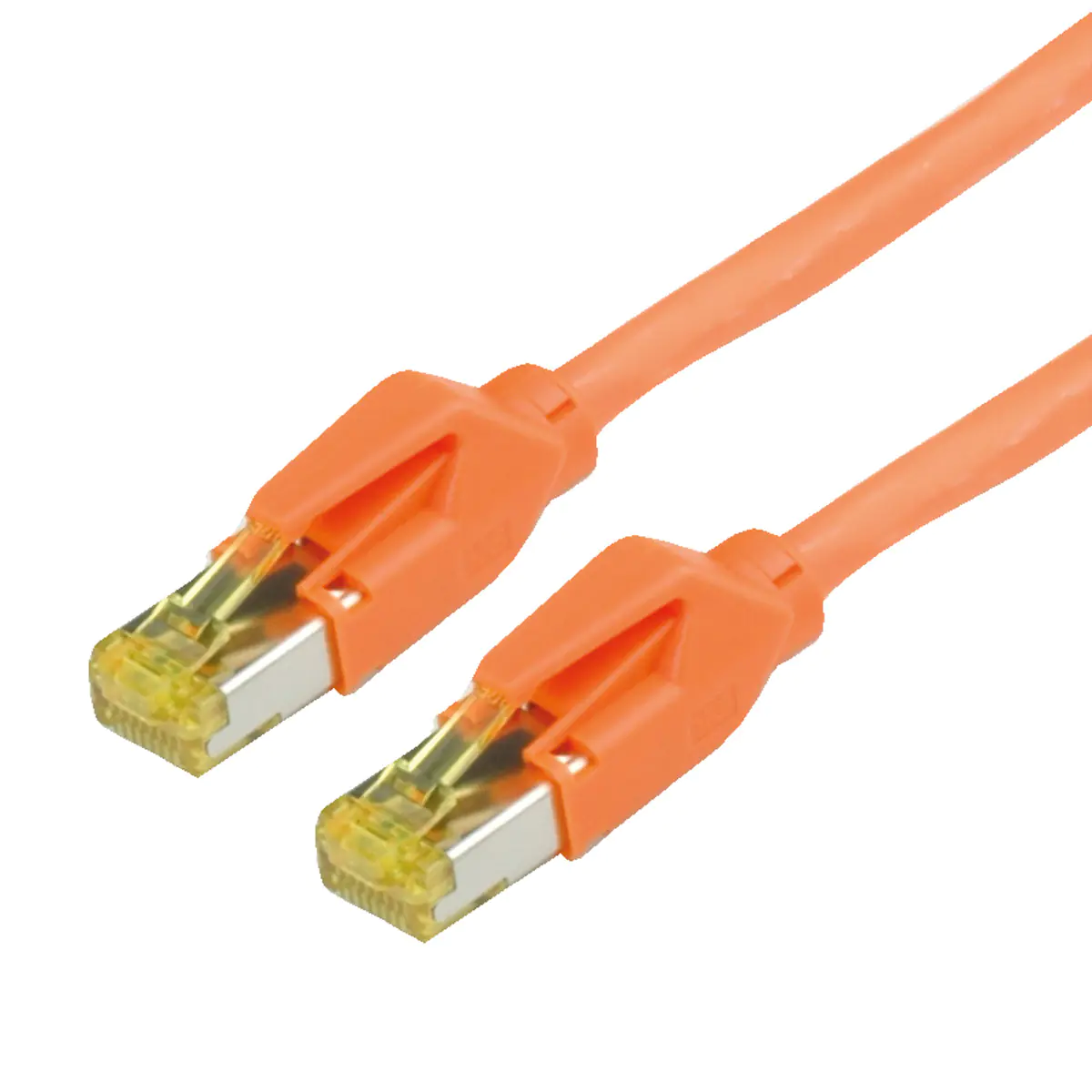 Draka UC900 SS27 - Patch-Kabel - RJ-45 (M) bis RJ-45 (M) - 15 m - SFTP, PiMF - CAT 6a - halogenfrei, ohne Haken - orange