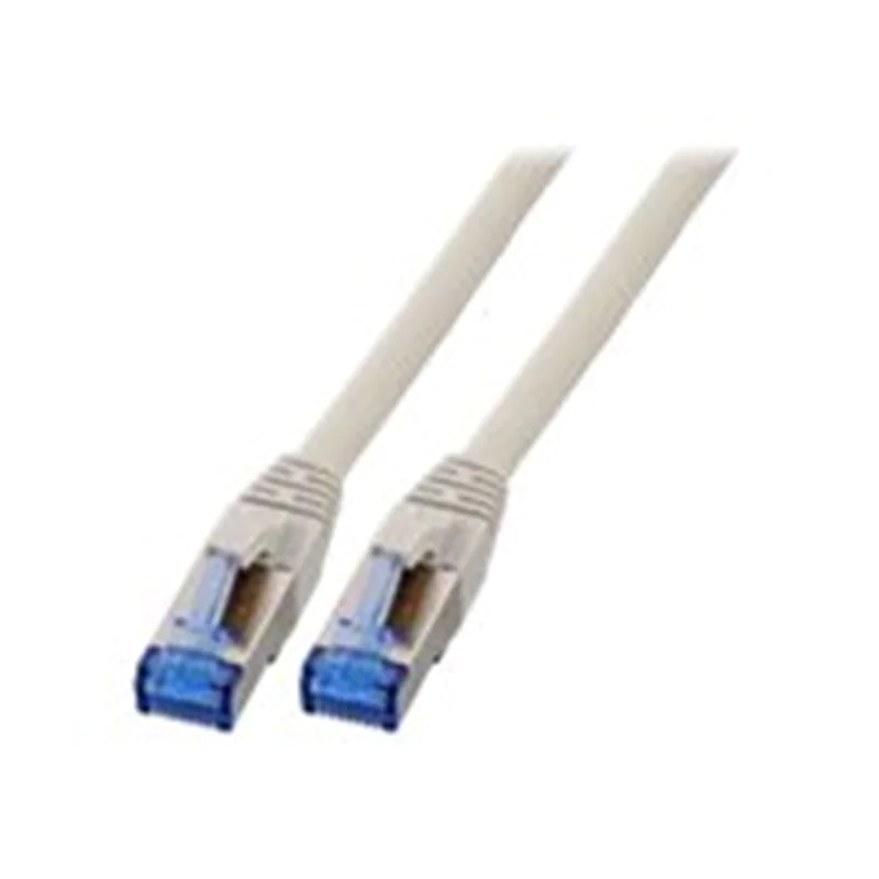 EFB-Elektronik - Patch-Kabel - RJ-45 (M) zu RJ-45 (M) - 15 cm - SFTP - CAT 7 (Kabel) / CAT 6a (Anschlüsse) - halogenfrei, geformt - Grau