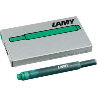 Lamy Tintenpatrone T 10 Großraumtintenpatrone nicht löschbar grün 5 St./Pack.