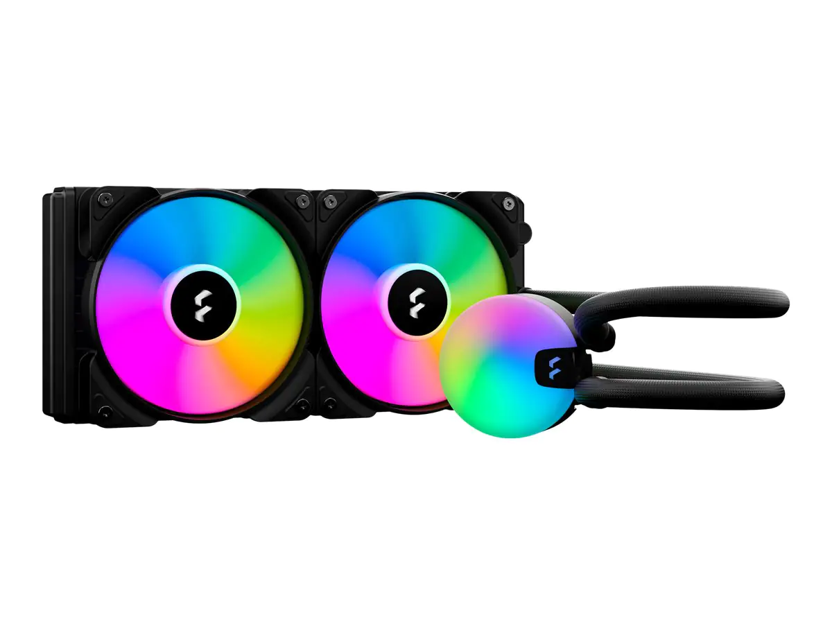 Fractal Design Lumen S24 RGB - Prozessor-Flüssigkeitskühlsystem - (für: LGA1156, AM2, AM2+, LGA1366, AM3, LGA1155, AM3+, LGA2011, FM1, FM2, LGA1150, FM2+, LGA2011-3, LGA1151, AM4, LGA2066, LGA1200, LGA1700, AM5) - Kupfer - 120 mm