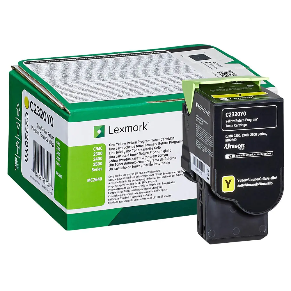 Lexmark - Gelb - Original - Tonerpatrone LCCP, LRP - für Lexmark C2325dw, C2425dw, C2535dw, MC2325adw, MC2425adw, MC2535adwe, MC2640adwe