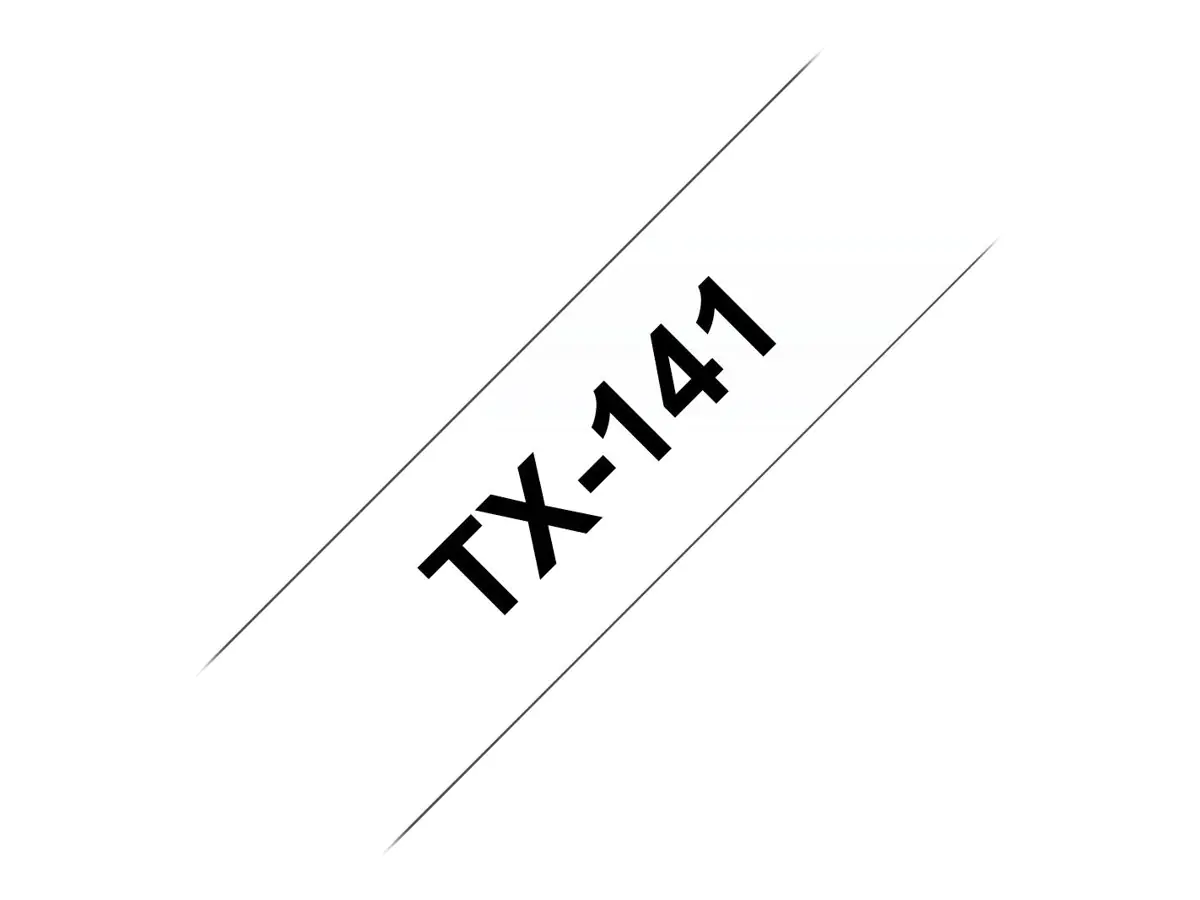 Brother - Schwarz, weiß - Rolle (1,8 cm) 1 Kassette(n) laminiertes Band - für P-Touch PT-7000, PT-8000