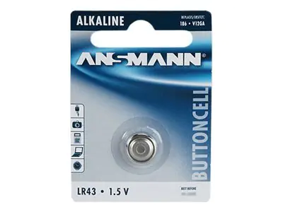 Knopfbatterie 1er Blister LR43 1,5V Alkaline