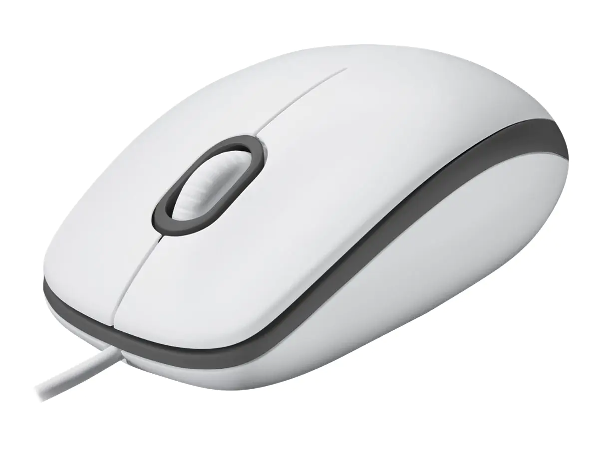 Logitech M100 - Maus - Full-Size - rechts- und linkshändig - optisch - 3 Tasten - kabelgebunden - USB