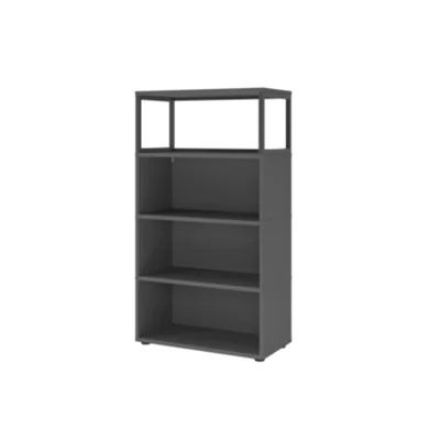 Hammerbacher Regal FlexWall 800 x 1.452 x 400 mm (B x H x T) 28kg Holz graphit