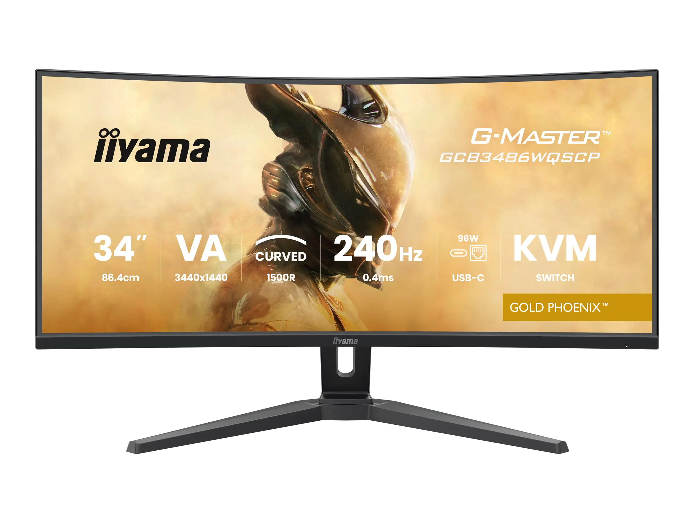 Iiyama G-MASTER Gold Phoenix GCB3486WQSCP-B1 - LED-Monitor - Gaming - gebogen - 86.4 cm (34")