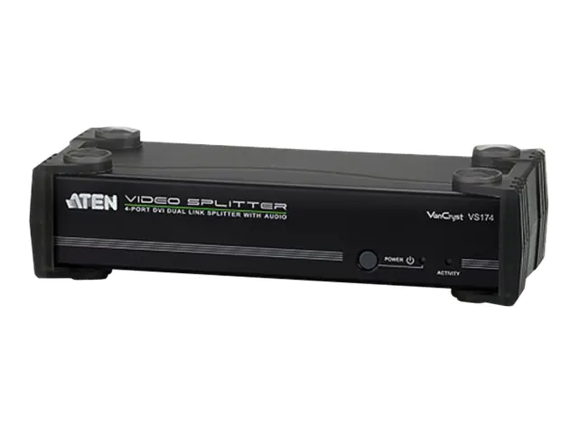 ATEN VanCryst VS174 - Video-/Audio-Splitter - 4 x DVI + 4 x Audio - Desktop