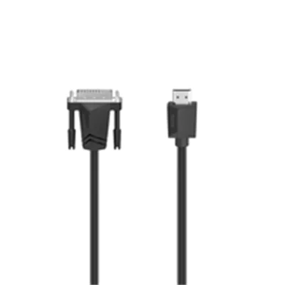 Hama - Adapterkabel - HDMI Stecker zu DVI-I Stecker - 1.5 m - Doppelisolierung - Schwarz - 4K Unterstützung