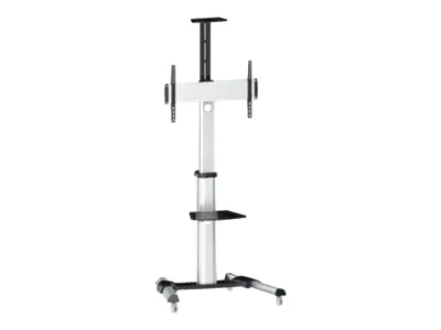 Reflecta 70VC-Shelf - Aufstellung für TV - Aluminium - Schwarz, Silber (37"-70") - Montageschnittstelle: 600 x 400 mm - Bodenaufstellung
