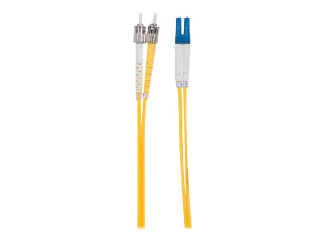 Intellinet Fiber Optic Patch Cable, OS2, LC/ST, 20m, Yellow, Duplex, Single-Mode, 9/125 µm, LSZH, Fibre, Lifetime Warranty, Polybag - Patch-Kabel - ST Einzelmodus (M) 516990